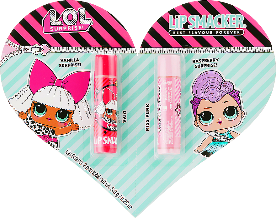 Lippenbalsam-Set - Lip Smacker L.O.L. Surprise! Diva+Miss Punk (Lippenbalsam 2x4g)  — Bild N1