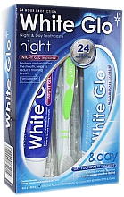 Düfte, Parfümerie und Kosmetik Zahnpflegeset - White Glo Night & Day Toothpaste (Zahnpasta 65ml + Zahngel 65ml + Zahnbürste)