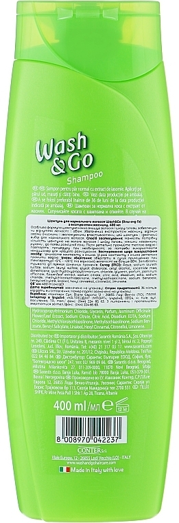 Shampoo für normales Haar mit Jasminextrakt - Wash&Go  — Bild N2