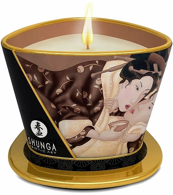 Massagekerze Berauschende Schokolade - Shunga Massage Candle Excitation Intoxicating Chocolate — Bild N1