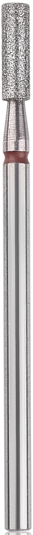 Diamant-Nagelfräser Zylinder 2,5 mm L-8,0 mm rot - Head The Beauty Tools — Bild N1