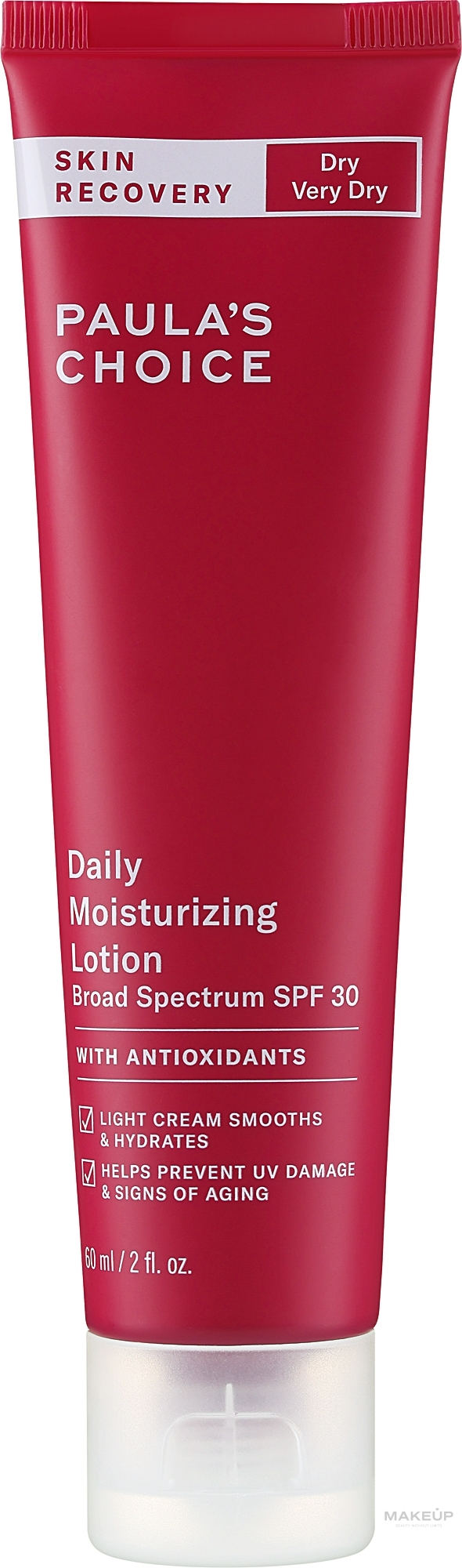 Feuchtigkeitsspendende Gesichtscreme SPF 30 - Paula's Choice Skin Recovery Daily Moisturizing Lotion SPF30  — Bild 60 ml