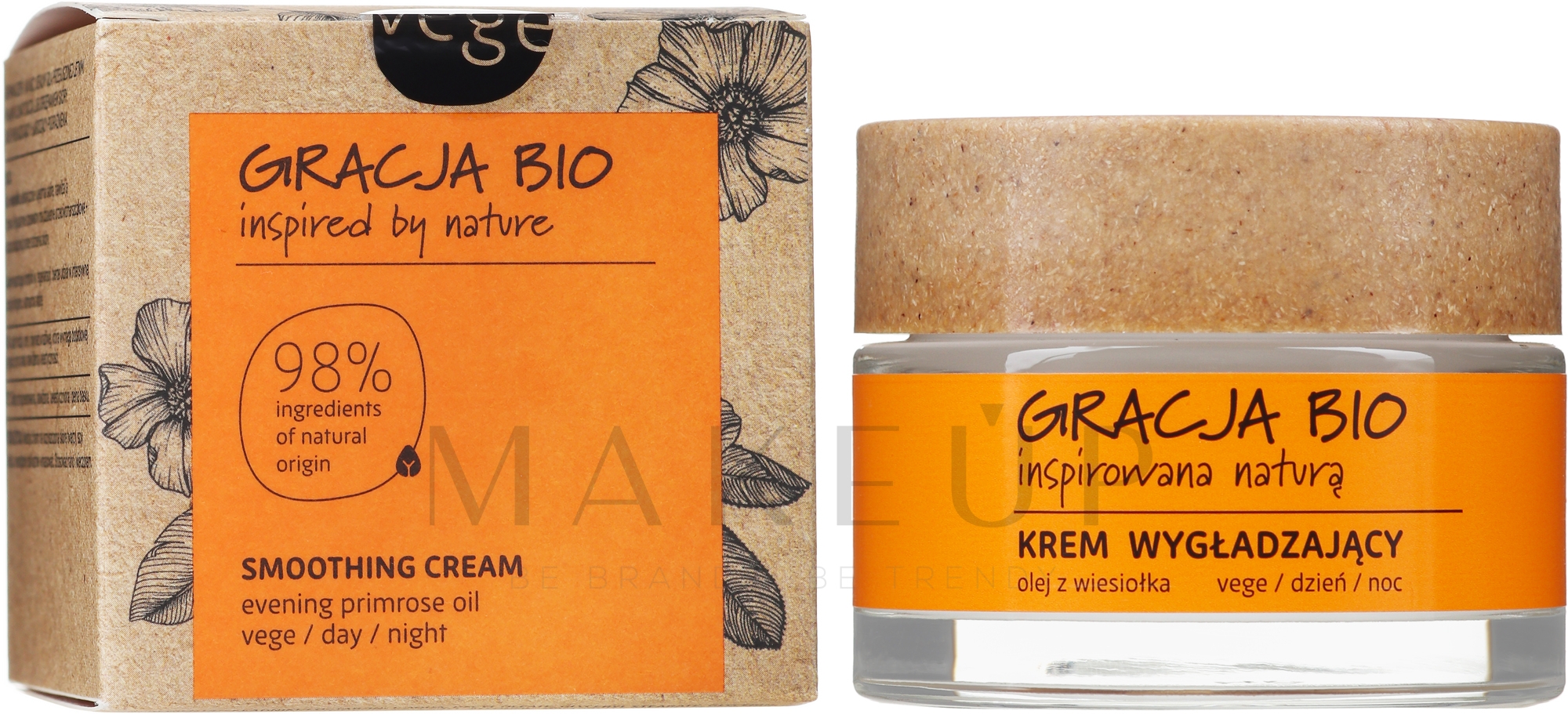 Glättende Tages- und Nachtcreme mit Nachtkerzenöl - Gracja Bio Face Cream — Bild 50 ml