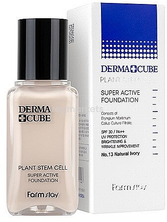 Foundation mit Stammzellen - FarmStay Derma Cube Plant Stem Cell Super Active Foundation — Bild N1