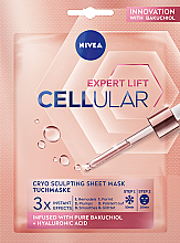 Düfte, Parfümerie und Kosmetik Tuchmaske für das Gesicht mit Hyaluron und Collagen - Nivea Hyaluron Cellular Filler Cryo-Sheet-Mask
