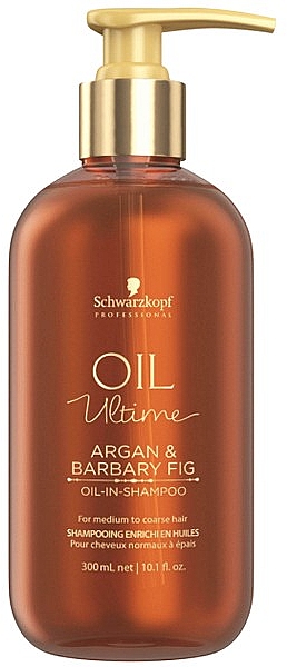 Pflegendes Shampoo für normales bis geschädigtes Haar mit Argan- und Kaktusfeigenöl - Schwarzkopf Professional Oil Ultime Oil In Shampoo — Bild N1
