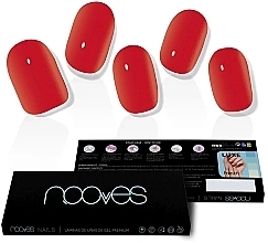Nagellack-Aufkleber-Set - Nooves Premium Luxe Solid Crimson Red — Bild N1