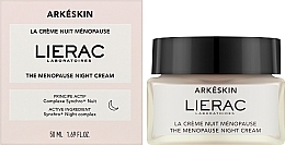 Nachtcreme für das Gesicht - Lierac Arkeskin The Menopause Night Cream — Bild N2