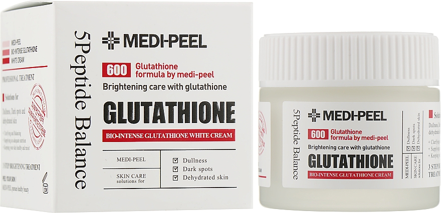 Aufhellende Creme mit Glutathion - Medi Peel Bio Intense Glutathione White Cream — Bild N2