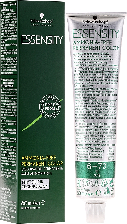 Ammoniakfreie permanente Haarfarbe - Schwarzkopf Professional Essensity Permanent Colour