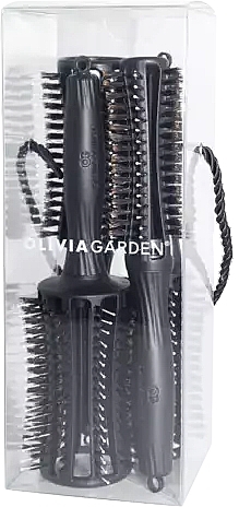 Haarbürsten-Set 4 St. - Olivia Garden Fingerbrush Round Bag — Bild N1