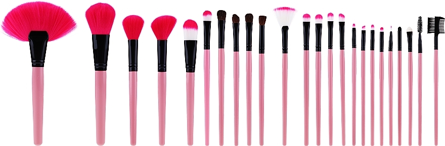 Professioneller Make-up Pinselset rosa 24-tlg. - Tools For Beauty — Bild N1