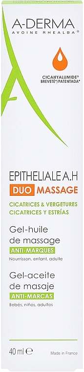 Massagegel-Öl gegen Narben und Dehnungsstreifen - A-Derma Epitheliale AH Massage — Bild N2