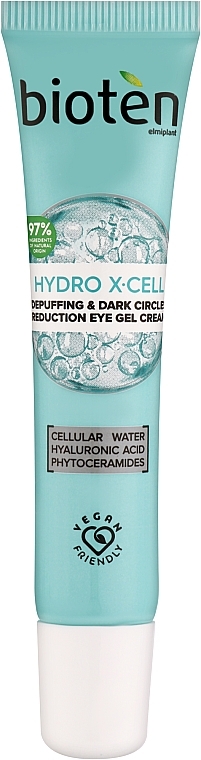 Augencreme-Gel gegen Augenringe und Schwellungen - Bioten Hydro X-Cell Depuffing & Dark Circles Reduction Eye Gel Cream  — Bild N1