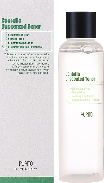 Intensiv feuchtigkeitsspendendes und beruhigendes Gesichtstonikum für überempfindliche Haut mit Centella Asiatica - Purito Centella Unscented Toner — Bild N4