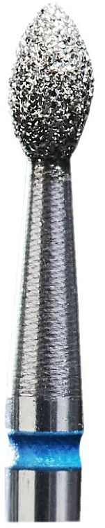 Diamantfräser Niere scharf blau Durchmesser 2,5 mm Arbeitsteil 4,5 mm - Staleks Pro — Bild N2