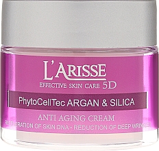 Anti-Falten Gesichtscreme für Tag und Nacht mit Arganöl und kolloidaler Kieselsäure 70+ - Ava Laboratorium L'Arisse 5D Anti-Wrinkle Cream Stem Cells & Silica — Bild N2