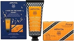 Düfte, Parfümerie und Kosmetik Set - Apivita A Kiss On The Hand Honey (hand/cr/50ml + soap/125g)