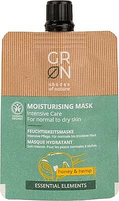 Creme-Maske für normale und trockene Haut mit Honig und Hanf - GRN Essential Elements Honey & Hemp Cream Mask — Bild N1