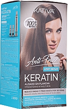 Düfte, Parfümerie und Kosmetik Haarpflegeset - Kativa Anti-Frizz Straightening Without Iron Xpert Repair (Haarmaske 150ml + Shampoo 30ml + Conditioner 30ml)