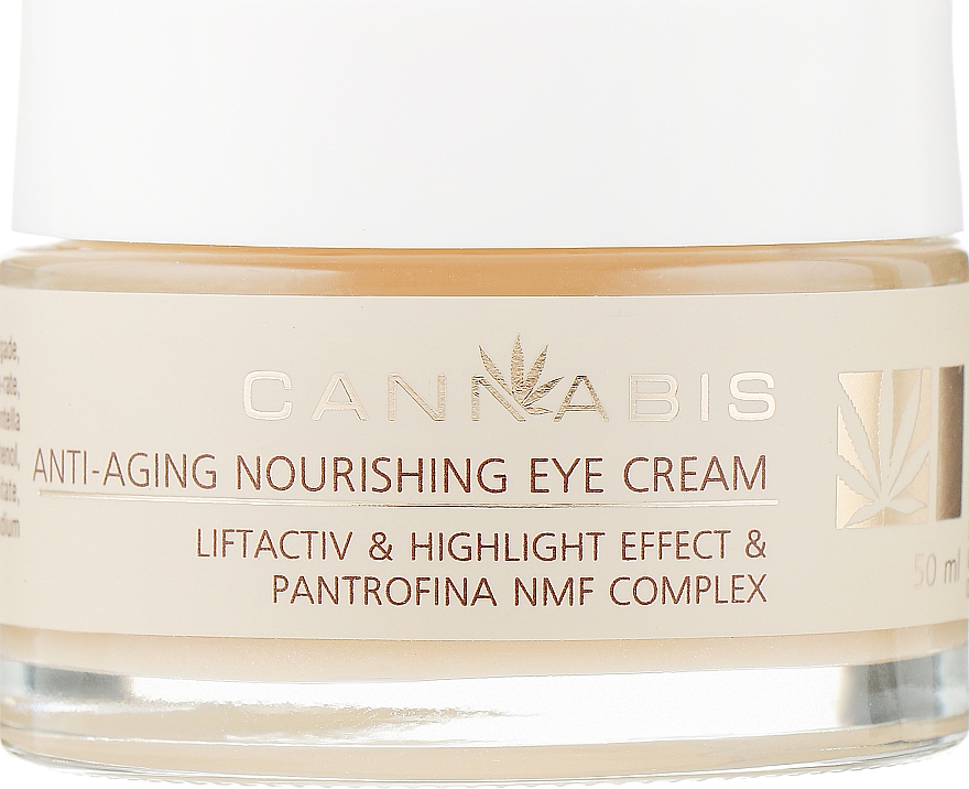 Pflegende Anti-Aging Augencreme mit Glow-Effekt - Cannabis Anti-aging Nourishing Eye Cream — Bild N2