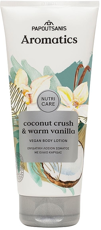 Feuchtigkeitsspendende Körperlotion - Papoutsanis Aromatics Nutricare Coconut Crush & Warm Vanilla Body Lotion — Bild N1