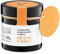 Düfte, Parfümerie und Kosmetik Feuchtigkeitsspendende Gesichtscreme für normale und empfindliche Haut - Make Me BIO Orange Energy