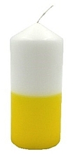 Düfte, Parfümerie und Kosmetik Dekorative Kerze 5.6x12 cm gelb-weiß - Admit