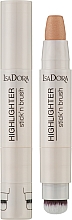 Düfte, Parfümerie und Kosmetik Creme-Highlighter-Stick mit Pinsel - IsaDora Stick'n Brush Highlighter