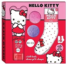 Set - Bi-Es Hello Kitty (sh/gel/240ml + b/bombs/2x55g + socks/1pair) — Bild N1