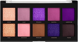 Lidschattenpalette - Profusion Cosmetics Violets 10 Shades Eyeshadow Palette — Bild N2
