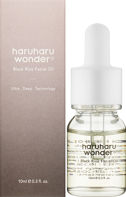 Gesichtsöl mit schwarzem Reis - Haruharu Wonder Black Rice Facial Oil (Mini)  — Bild N2