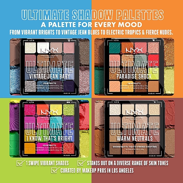 Lidschatten-Palette - NYX Professional Makeup Ultimate Shadow Palette — Bild N3