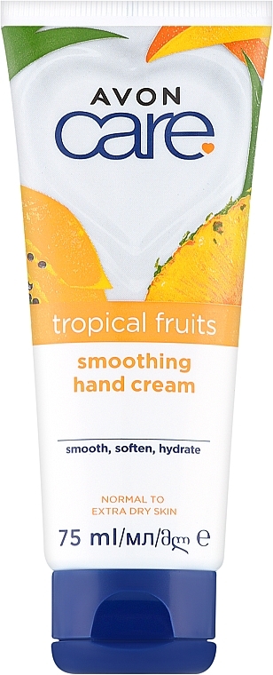 Handcreme mit Fruchtextrakten - Avon Care Tropical Fruits Smoothing Hand Cream  — Bild N1