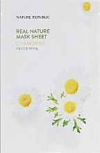 Düfte, Parfümerie und Kosmetik Tuchmaske für das Gesicht mit Kamillenextrakt - Nature Republic Real Nature Mask Sheet Chamomile