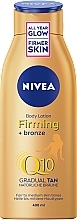 Düfte, Parfümerie und Kosmetik Straffende Körperlotion mit Bronze-Effekt - Nivea Q10 Plus Firming Bronze Body Lotion