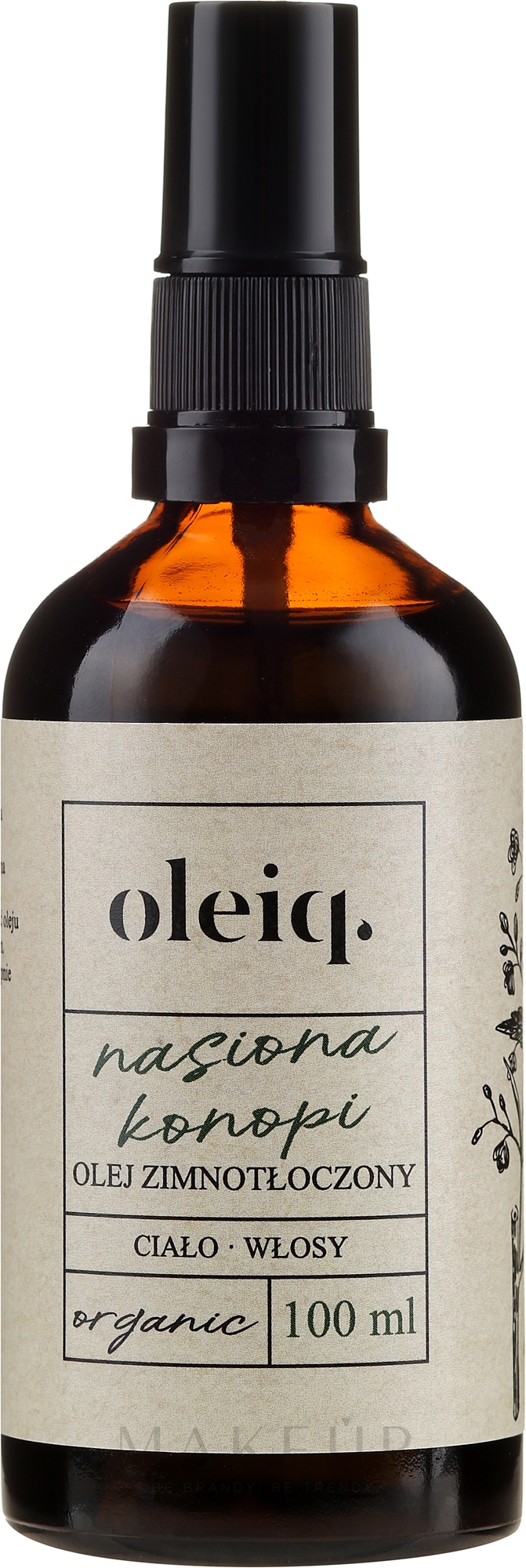 Hanfsamenöl für Körper und Haar - Oleiq Hemp Seed Hair And Body Oil — Bild 100 ml