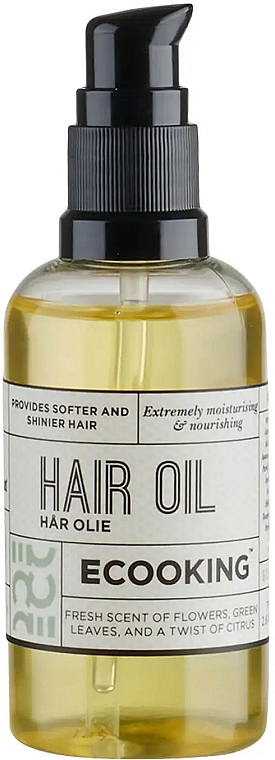Feuchtigkeitsspendendes und nährendes Haaröl mit Kokos- und Arganöl - Ecooking Hair Oil — Bild N1