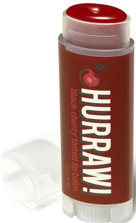 Getönter Lippenbalsam mit Kirschgeschmack - Hurraw! Black Cherry Lip Balm — Bild N2