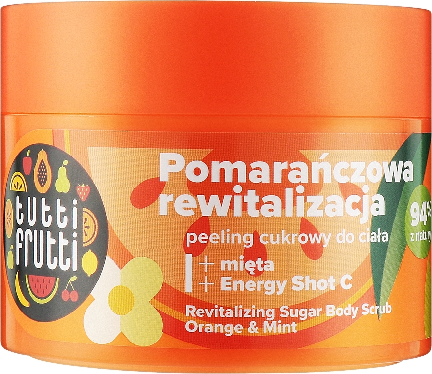 Revitalisierendes Zuckerpeeling für den Körper mit Orange und Minze - Farmona Tutti Frutti Orange And Mint Body Peeling — Bild N1