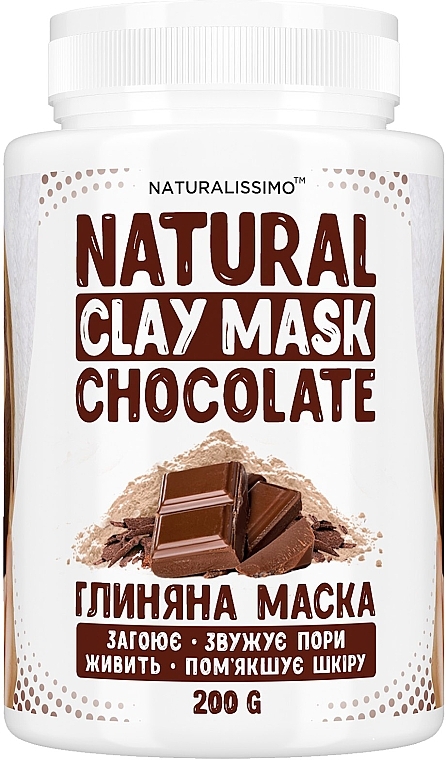 Tonerde-Gesichtsmaske mit Schokolade - Naturalissimo Clay Mask SPA Chocolate — Bild N1