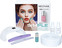 Set - NeoNail Professional Simple One Step Basic Starter Set (n/polish/7.2g + lamp + n/cln/50ml + rem/50ml + accessories) — Bild N1