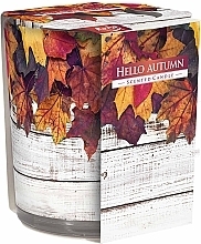 Düfte, Parfümerie und Kosmetik Duftkerze im Glas - Bispol Scented Candle Hello Autumn 