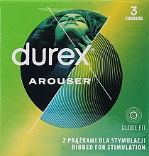 Düfte, Parfümerie und Kosmetik Gerippte Kondome 3 St. - Durex Arouser