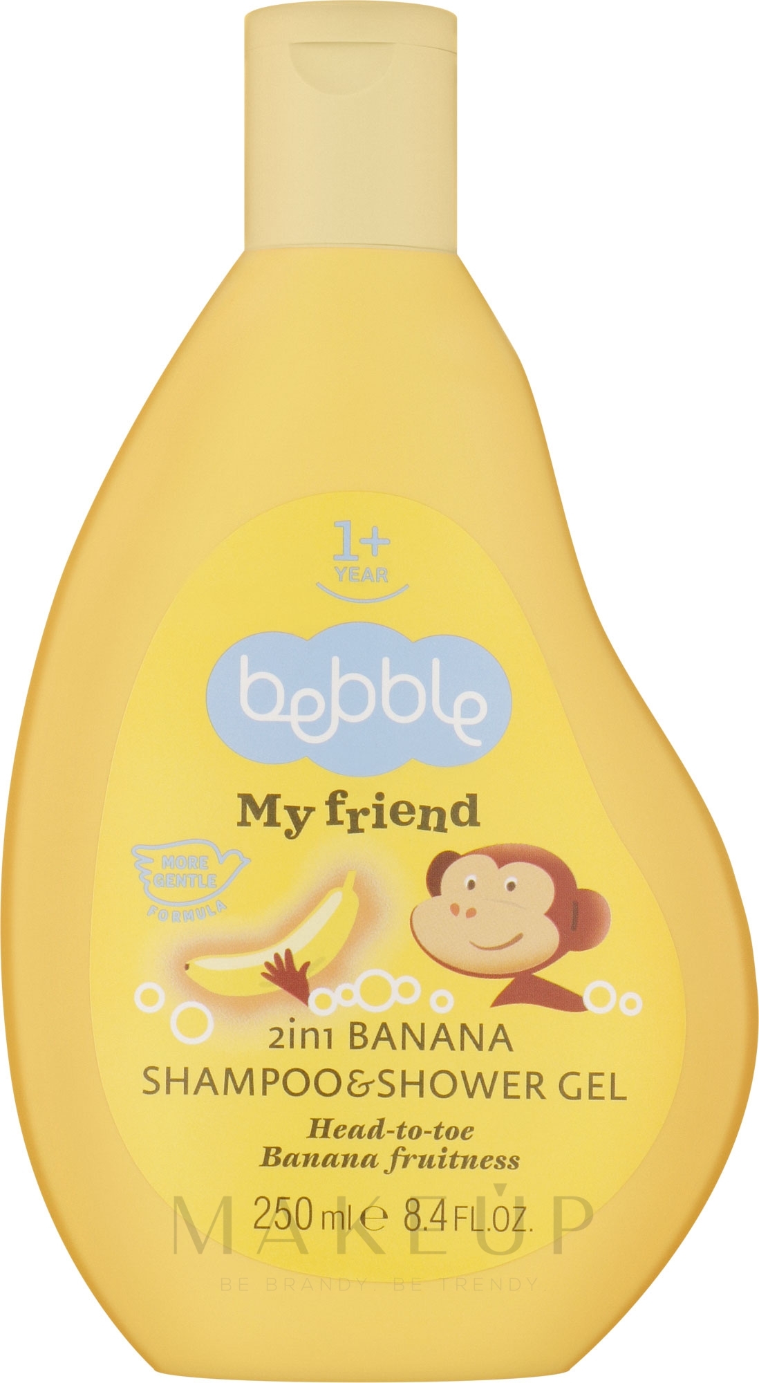 Baby-Shampoo-Duschgel mit Bananenduft - Bebble My Friend Shampoo & Shower Gel 2 In 1 Banana — Bild 250 ml