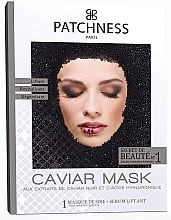 Düfte, Parfümerie und Kosmetik Revitalisierende Tuchmaske für das Gesicht mit Extrakt aus schwarzem Kaviar - Patchness Caviar Mask
