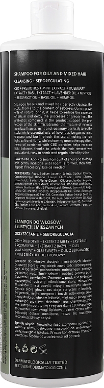 Shampoo mit ätherischen Ölen für fettiges Haar - HiSkin CBD Shampoo For Oily Hair — Bild N4