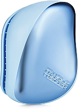 Düfte, Parfümerie und Kosmetik Kompakte Haarbürste chrom-blau - Tangle Teezer Compact Styler Sky Blue Delight Chrome
