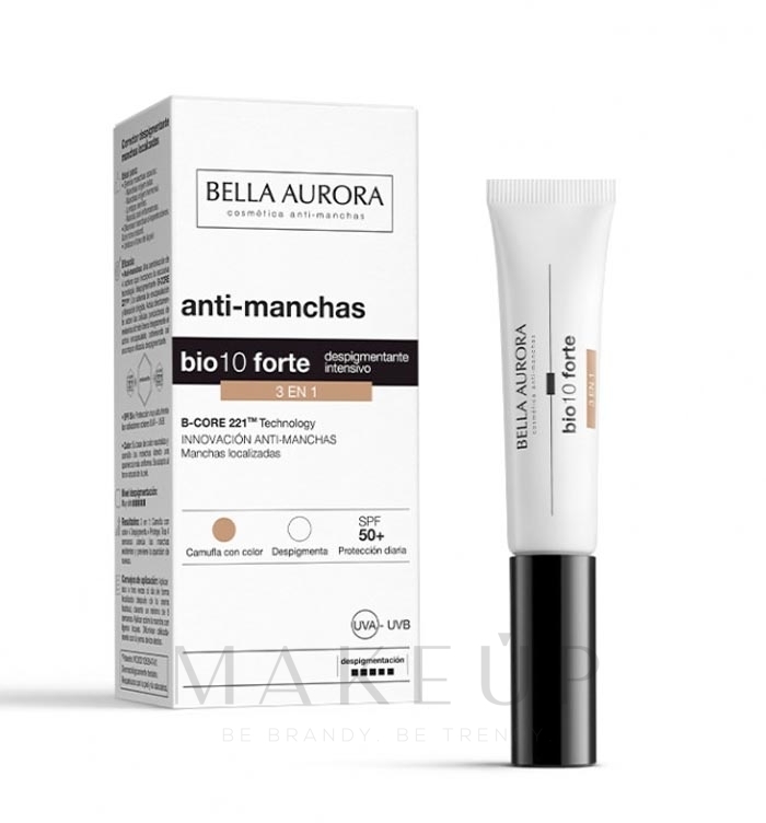 Gesichts-Concealer - Bella Aurora Bio10 Forte 3 in 1 SPF50 — Bild 10 ml