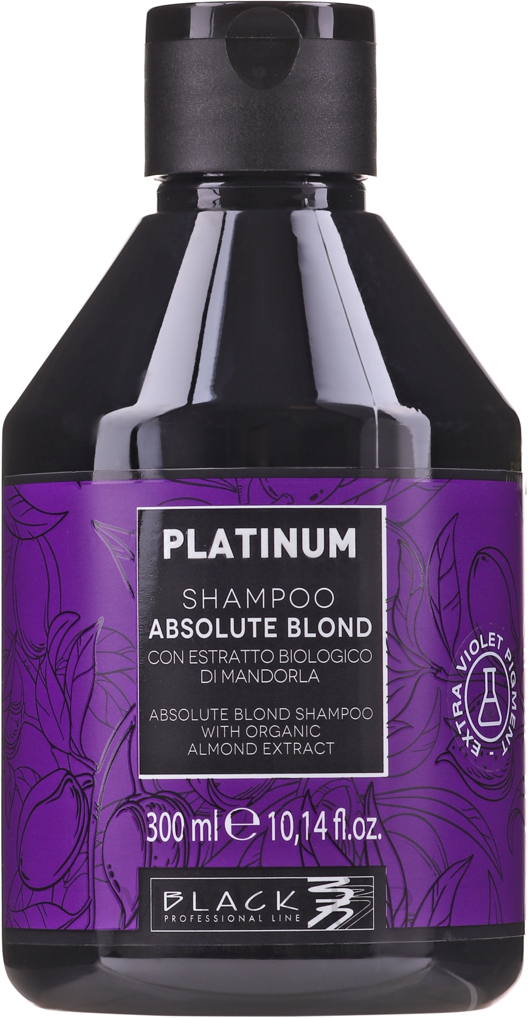 Shampoo für blonde Haare mit Mandelextrakt - Black Professional Line Platinum Absolute Blond Shampoo — Bild 300 ml